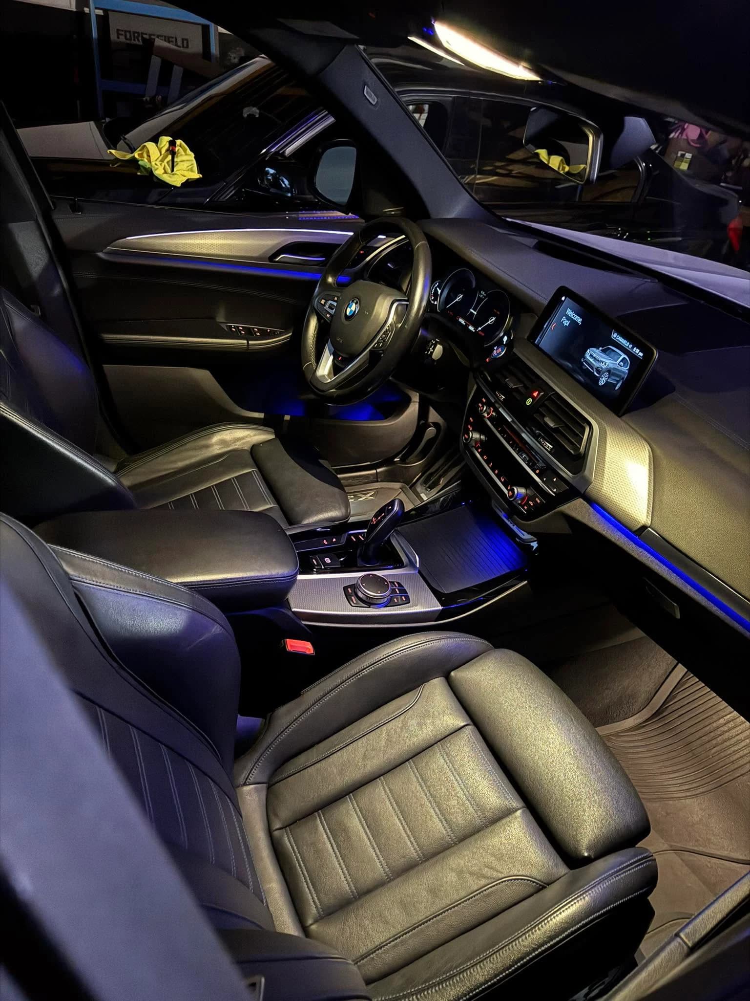 Clean BMW interior after detailing