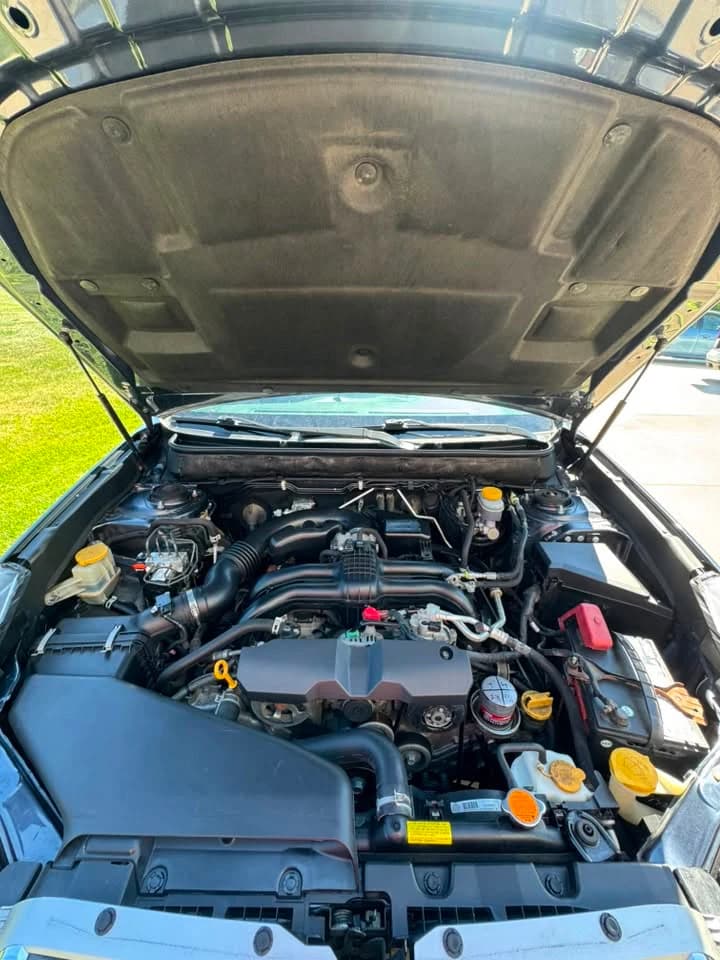 The same engine bay after detailing
